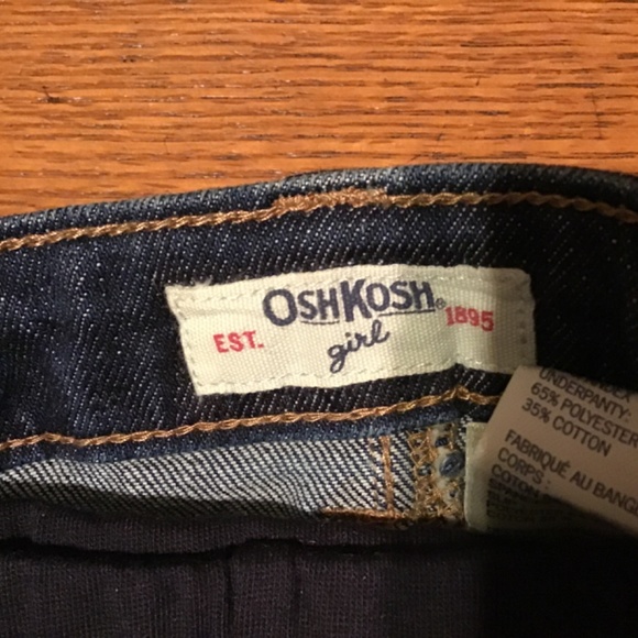NWT Oshkosh Bgosh Girls size 6 denim skirt with shorts to make a skort - Picture 7 of 8